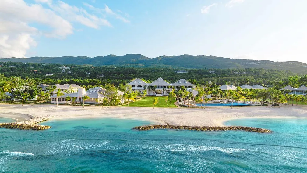 Half Moon Montego Bay luxury resort with private beach, colonial architecture, golf course, and exclusive amenities in Jamaica.